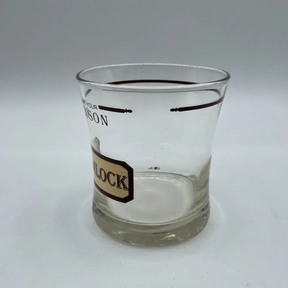 Neiman Marcus CERA Name Your Poison Double Old Fashioned Glass Cyanide Hemlock